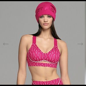 IVY PARK MEDIUM-SUPPORT MONOGRAM CUTOUT BRA